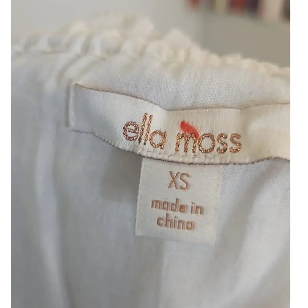 Ella Moss Brigitte Ruffle Dress – White – Size XS - Picture 5 of 5